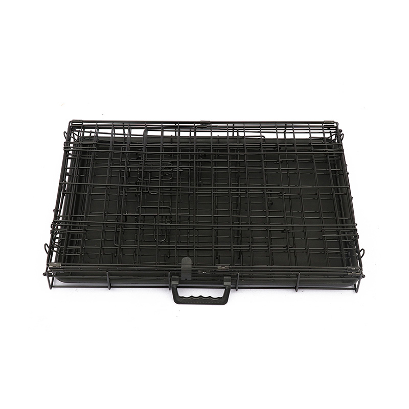 Cușcă de câine metalic din sârmă pliabilă Cușcă de câine metalic din sârmă pliabilă