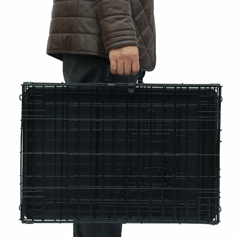 Cușcă de câine metalic din sârmă pliabilă Cușcă de câine metalic din sârmă pliabilă