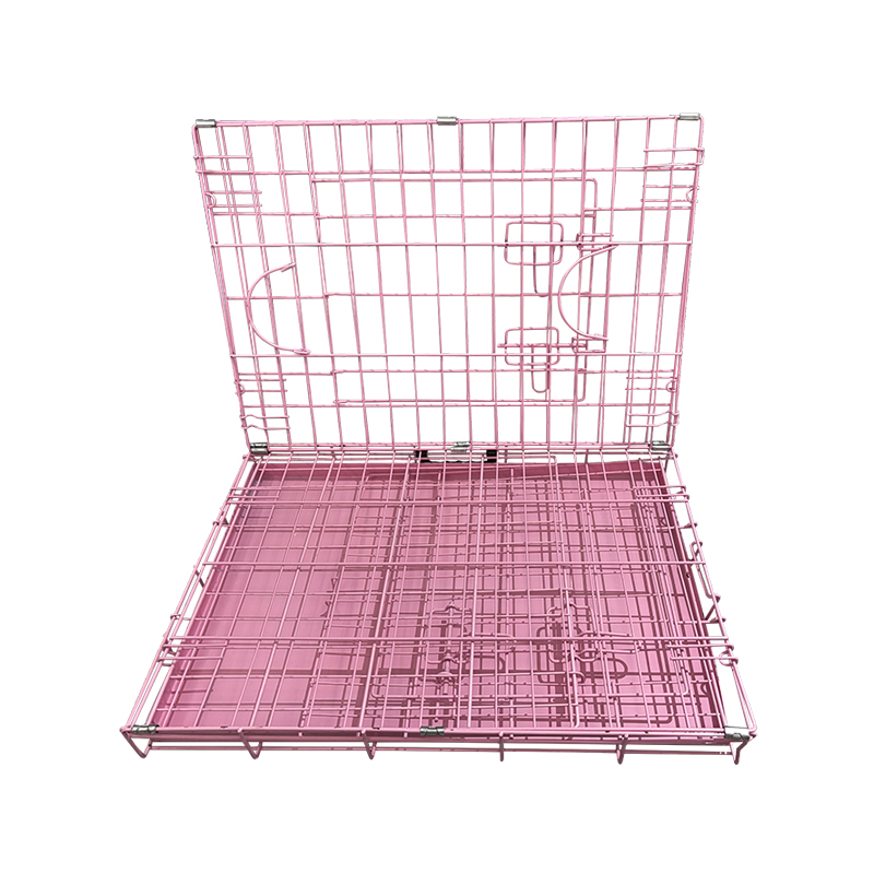 Cușcă de câine metalic din sârmă pliabilă Cușcă de câine metalic din sârmă pliabilă