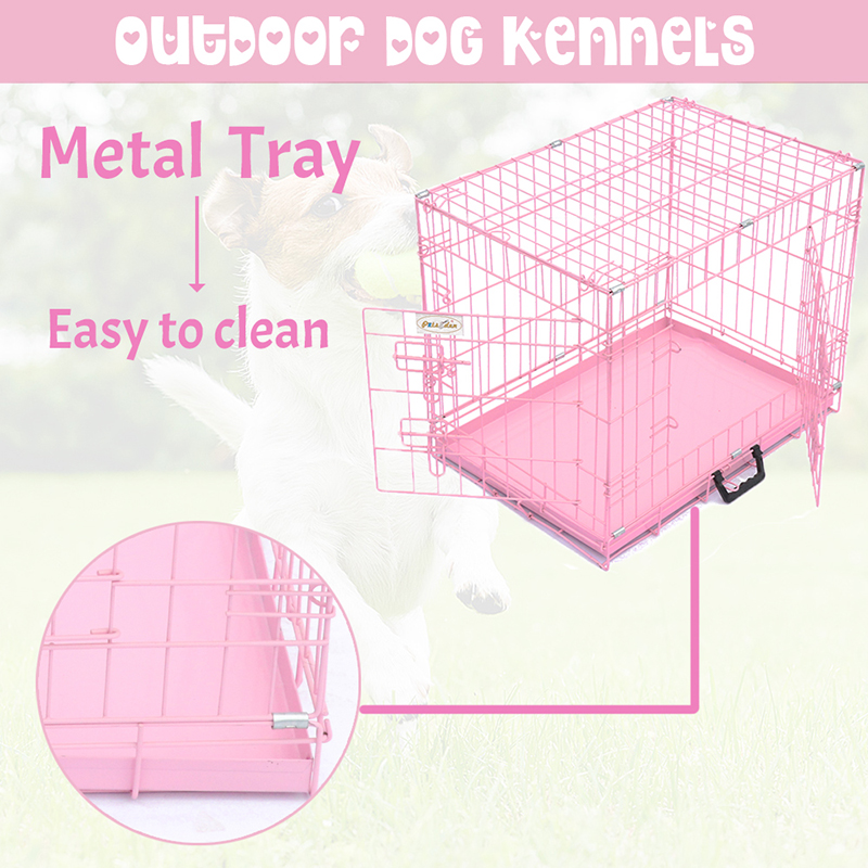 Cușcă de câine metalic din sârmă pliabilă Cușcă de câine metalic din sârmă pliabilă