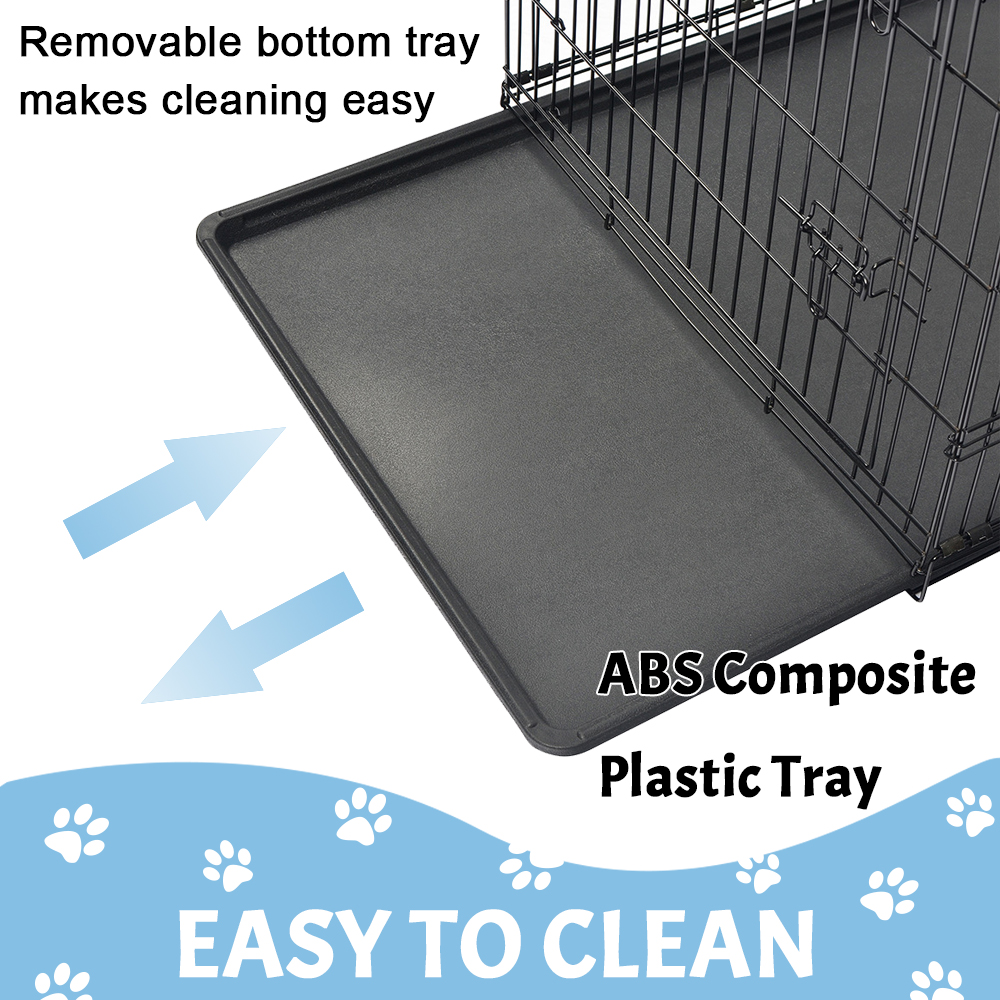 Cușcă de câine metalic din sârmă pliabilă Cușcă de câine metalic din sârmă pliabilă