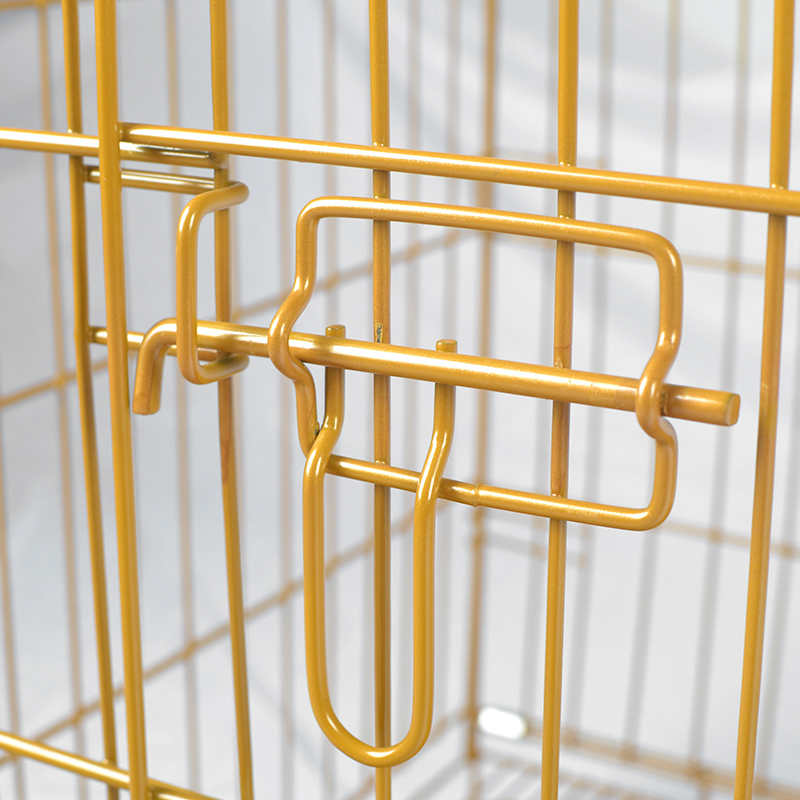 Cușcă de câine metalic din sârmă pliabilă Cușcă de câine metalic din sârmă pliabilă