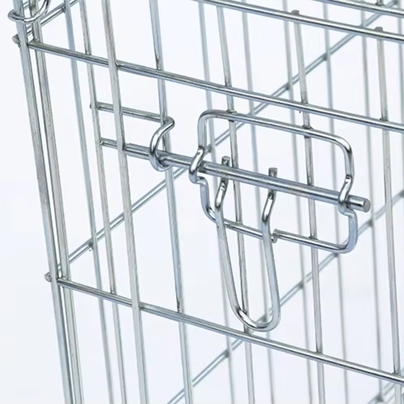 Cușcă de câine metalic din sârmă pliabilă Cușcă de câine metalic din sârmă pliabilă