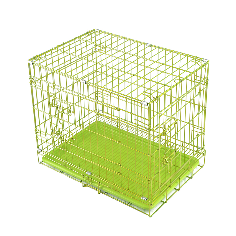 Cușcă de câine metalic din sârmă pliabilă Cușcă de câine metalic din sârmă pliabilă