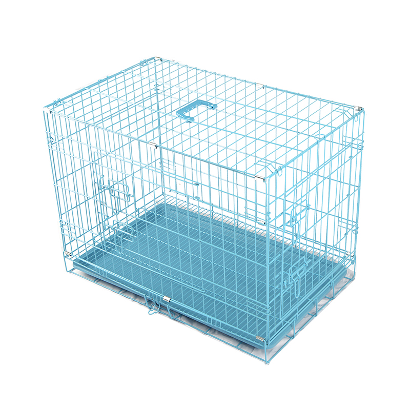 Cușcă de câine metalic din sârmă pliabilă Cușcă de câine metalic din sârmă pliabilă