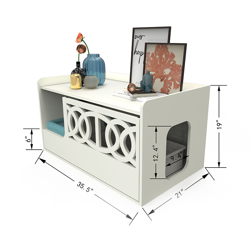 Toaletă ascunsă carcasă toaletă dulap de gunoi mobilier pentru pisici Toaletă ascunsă carcasă toaletă dulap de gunoi mobilier pentru pisici