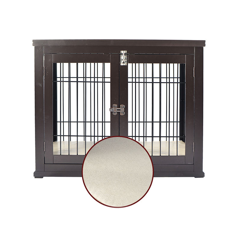 Cușcă de câini în stil de mobilă din lemn mare Cușcă de câini în stil de mobilă din lemn mare