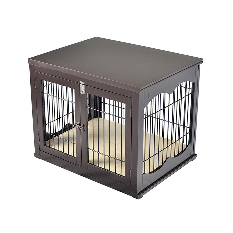 Cușcă de câini în stil de mobilă din lemn mare Cușcă de câini în stil de mobilă din lemn mare