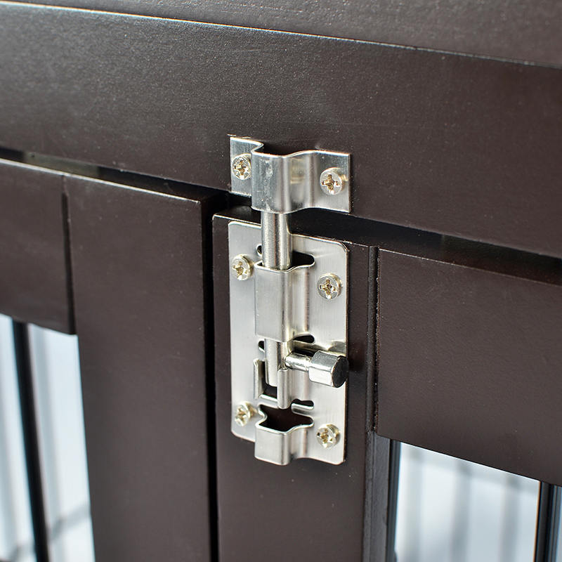 Cușcă de câini în stil de mobilă din lemn mare Cușcă de câini în stil de mobilă din lemn mare