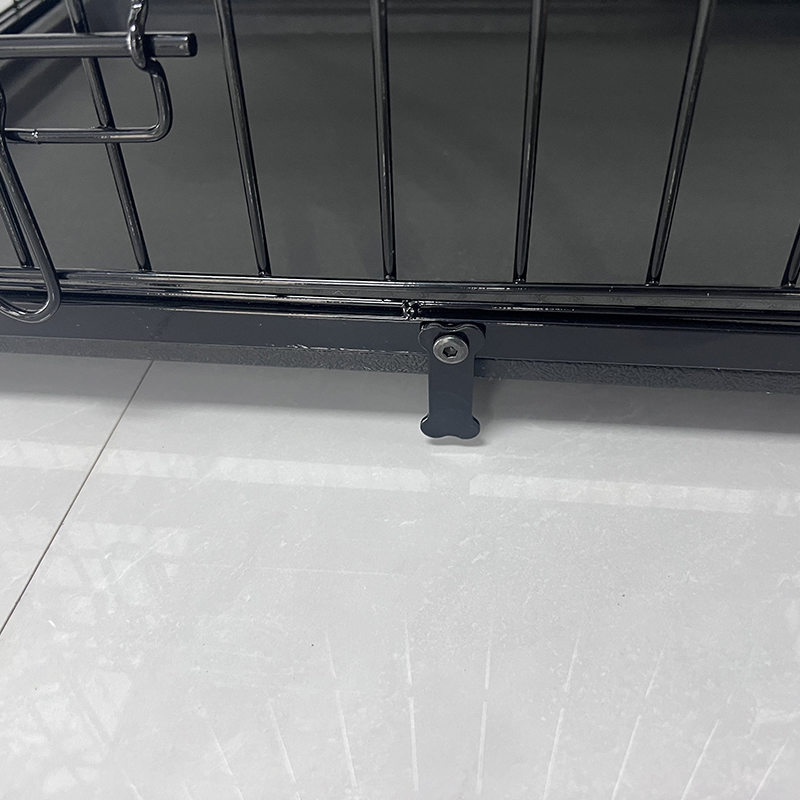 Cușcă de câini de mobilier din lemn mare cu tavă detașabilă Cușcă de câini de mobilier din lemn mare cu tavă detașabilă