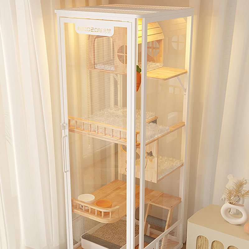 Turnul panoramic interior Villa din lemn din lemn mare dulap de incintă pentru pisici pentru pisici Turnul panoramic interior Villa din lemn din lemn mare dulap de incintă pentru pisici pentru pisici