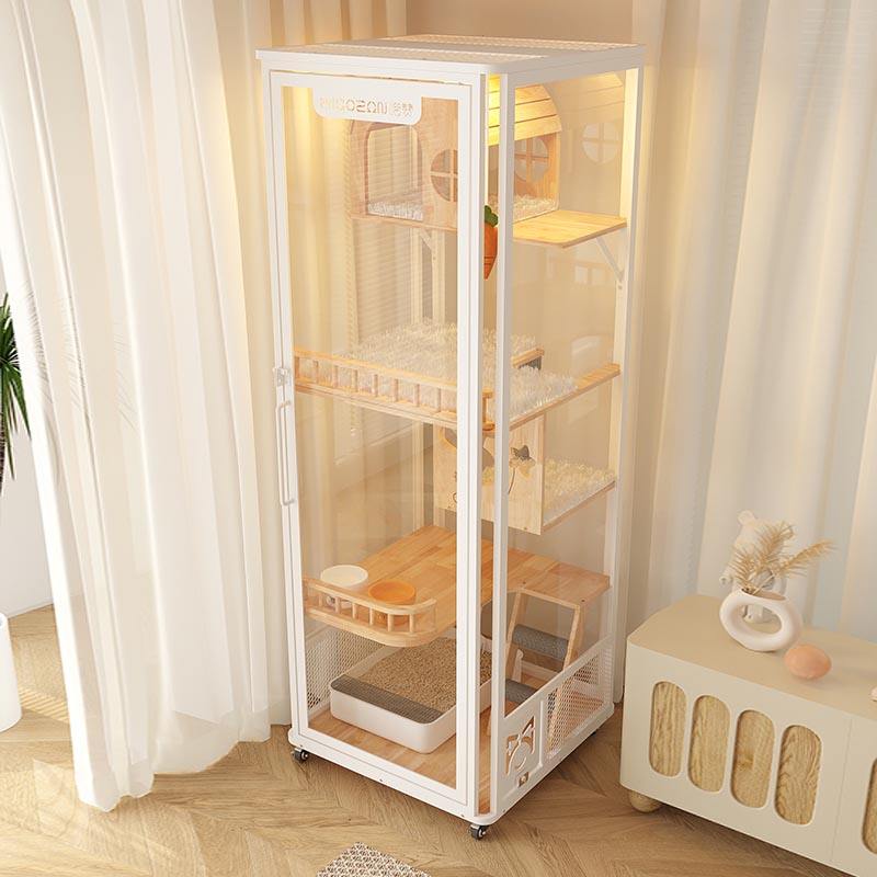 Turnul panoramic interior Villa din lemn din lemn mare dulap de incintă pentru pisici pentru pisici Turnul panoramic interior Villa din lemn din lemn mare dulap de incintă pentru pisici pentru pisici