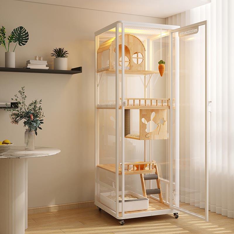 Turnul panoramic interior Villa din lemn din lemn mare dulap de incintă pentru pisici pentru pisici Turnul panoramic interior Villa din lemn din lemn mare dulap de incintă pentru pisici pentru pisici