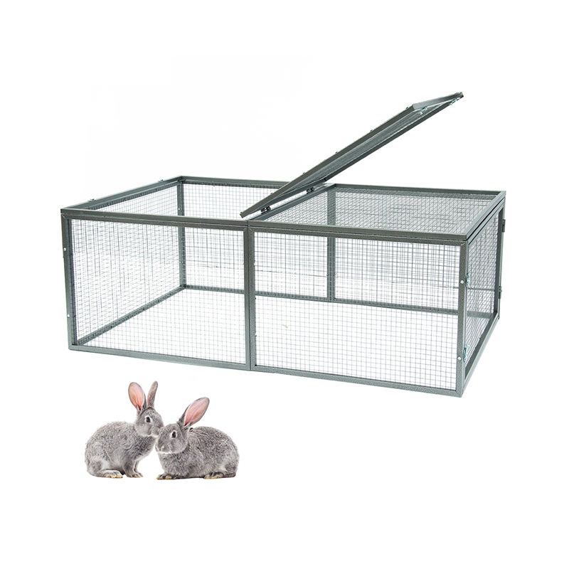 Double Metal Metal Tube Bunny Rabbit Cage Hutch Double Metal Metal Tube Bunny Rabbit Cage Hutch
