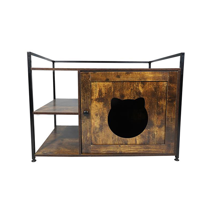 Pisici în stil mobilier cușcă cu dulap de gunoi de depozitare