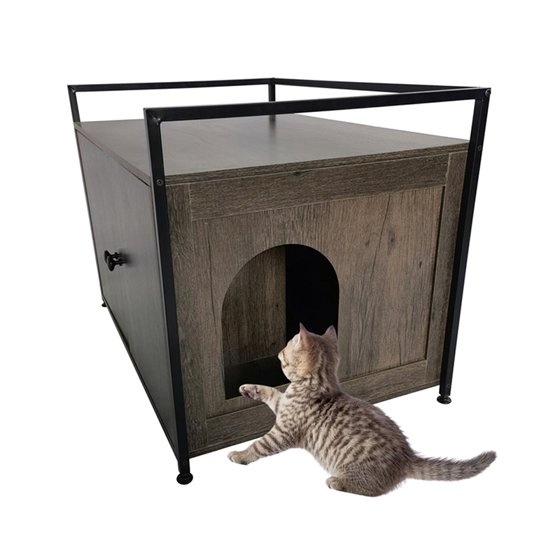 Dulap de gunoi interior cu mobilier divizor pentru pisici pentru pisici laterale Dulap de gunoi interior cu mobilier divizor pentru pisici pentru pisici laterale