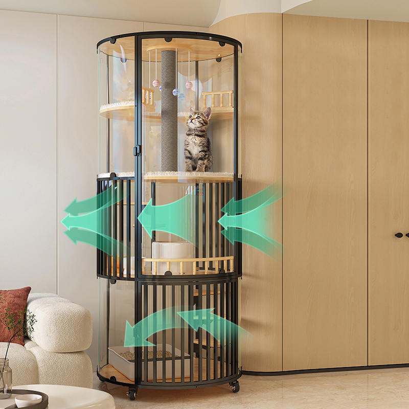 Panoramic mare mare vilă din lemn din lemn de pisici din lemn Panoramic mare mare vilă din lemn din lemn de pisici din lemn