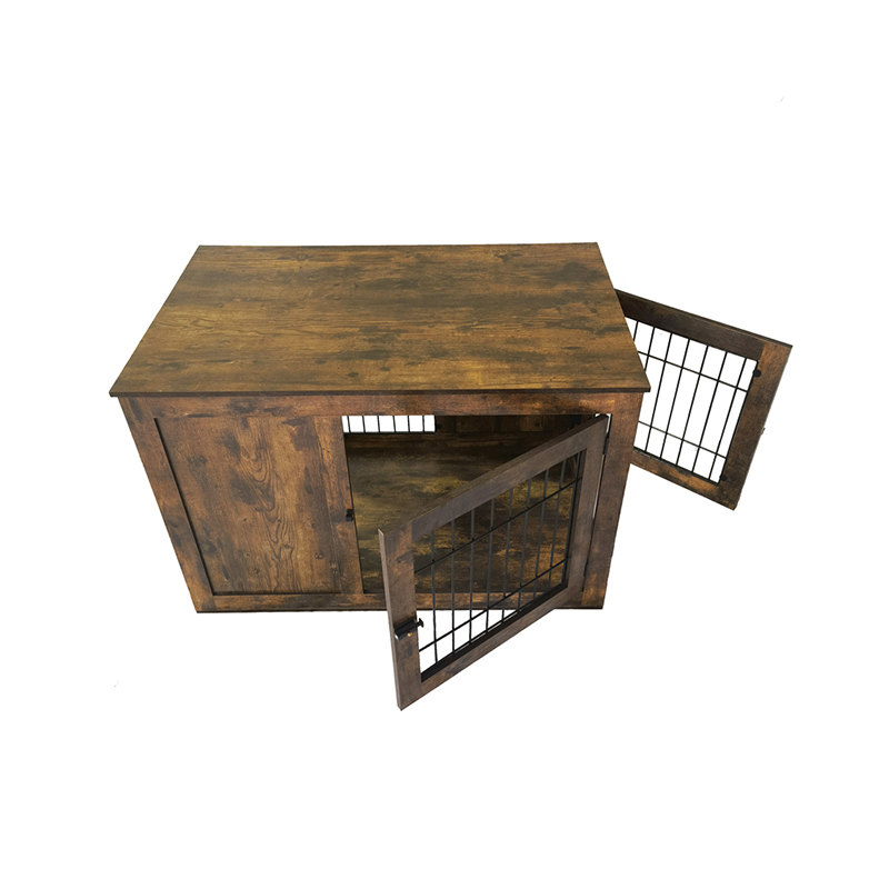 Ușă dublă mobilă rustică din lemn cușcă în stil Ușă dublă mobilă rustică din lemn cușcă în stil