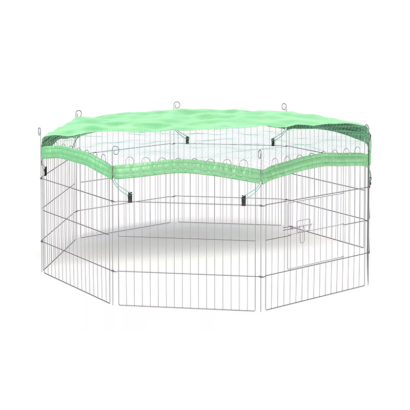 Publable Puppy Rabbit Metal Run Dog Playpen cu copertă de top