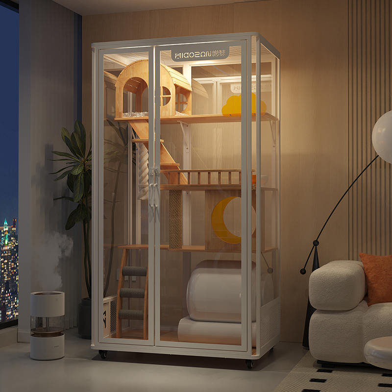 Panoramic Turn de interior Villa Turn, cu mai multe caracteristici, dulap de incintă cu cușcă din lemn Panoramic Turn de interior Villa Turn, cu mai multe caracteristici, dulap de incintă cu cușcă din lemn