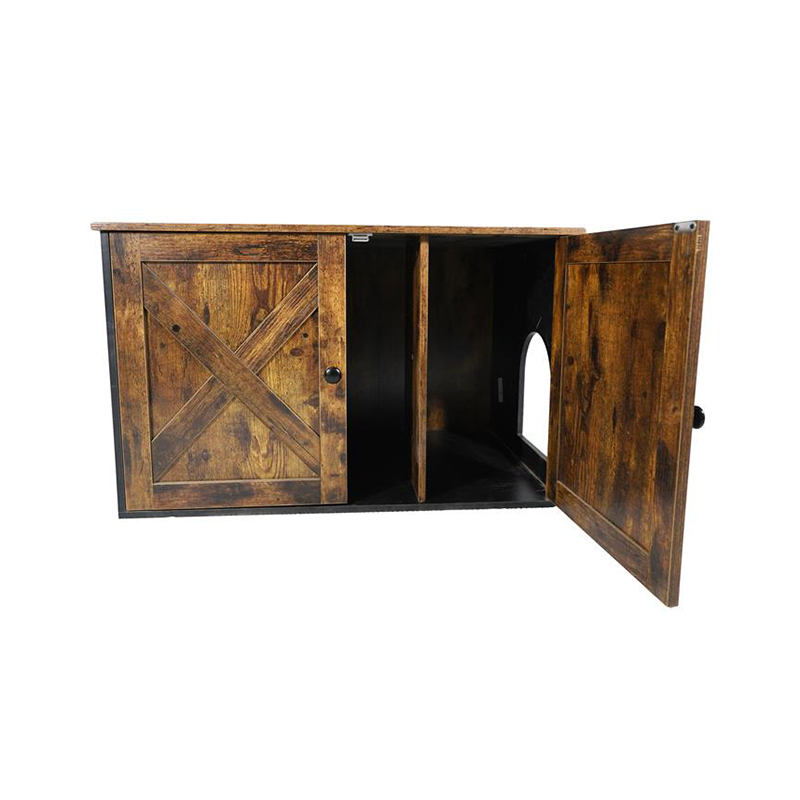 Pisici de mobilier interior cușcă cu dulap de gunoi de divizor Pisici de mobilier interior cușcă cu dulap de gunoi de divizor