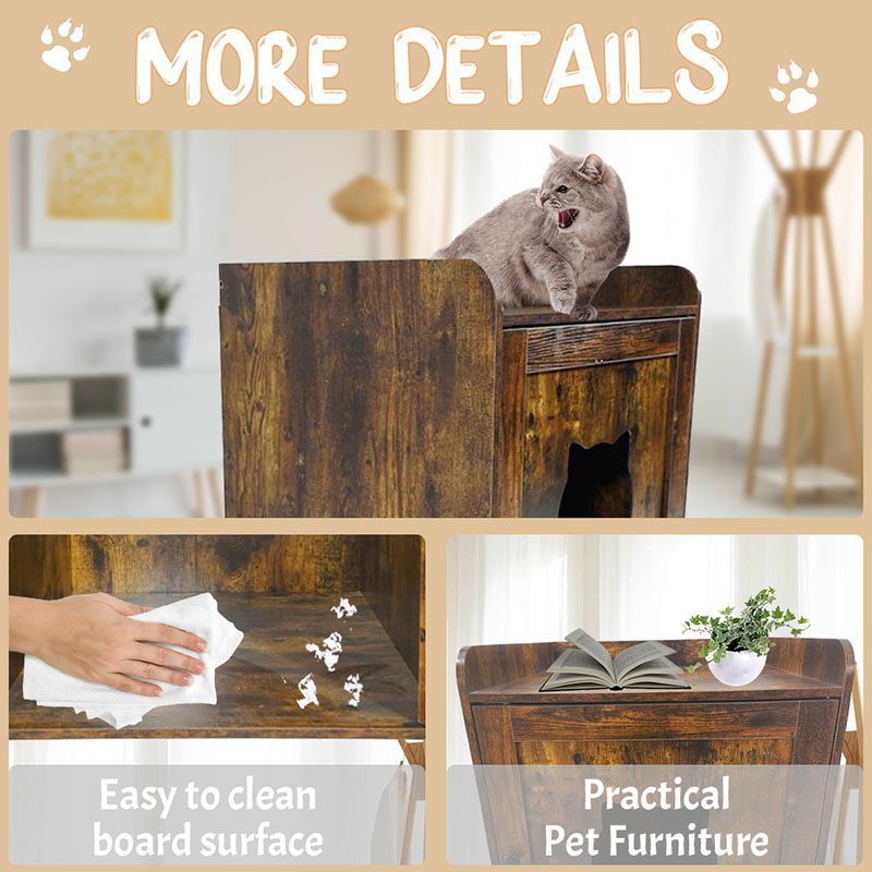 Masă laterală interioară Litter Dulap Mobilier Stilul pisicilor Pisici cușcă Masă laterală interioară Litter Dulap Mobilier Stilul pisicilor Pisici cușcă